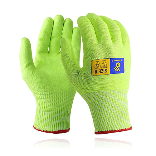 Pu Rubber Work Gloves Supplies, Rubber Coated Work Gloves