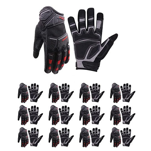 Handlandy Wholesale Men Work Mechanics Gloves Heavy Duty Touchscreen Impact  6081