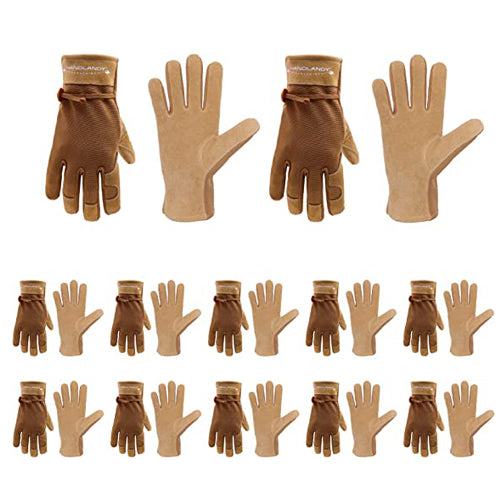 Handlandy Wholesale Men Work Gloves for Driver Genuine Grain Cowhide 1