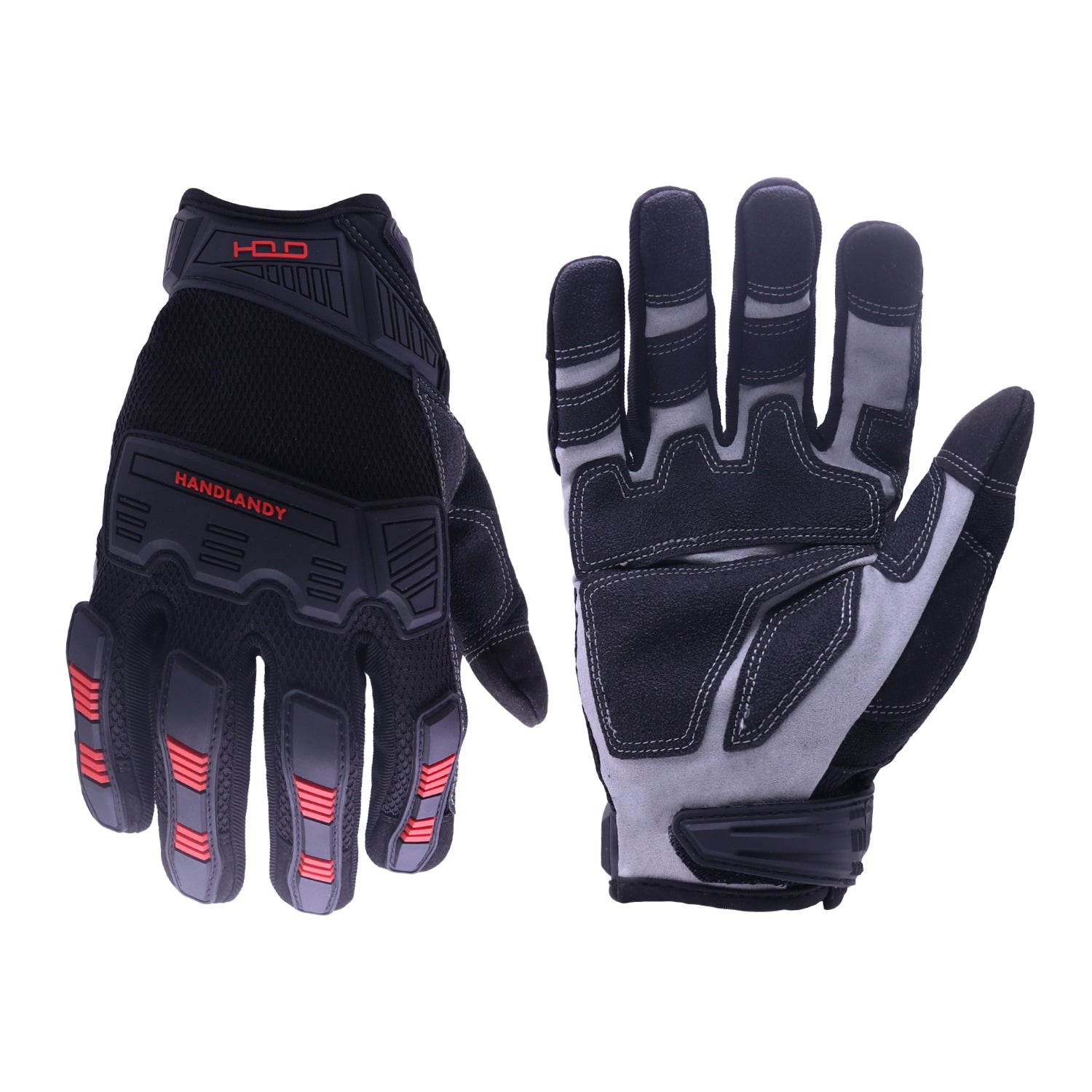 Handlandy Wholesale Mens work Mechanics Gloves Abrasion Resistant Safe