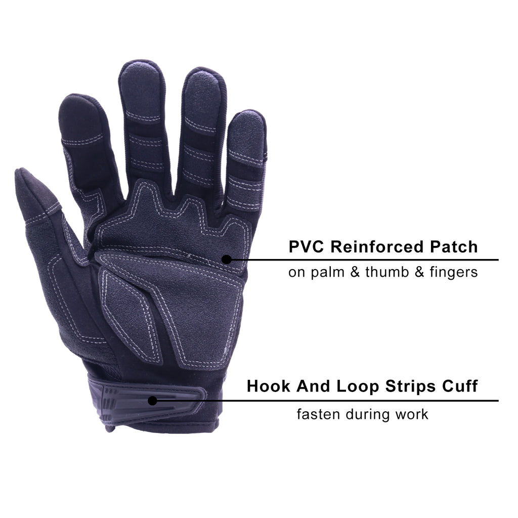 Handlandy Bundle - 2 Pairs Mens Work Gloves Touchscreen Warehouse Outdoor  Yard Glove