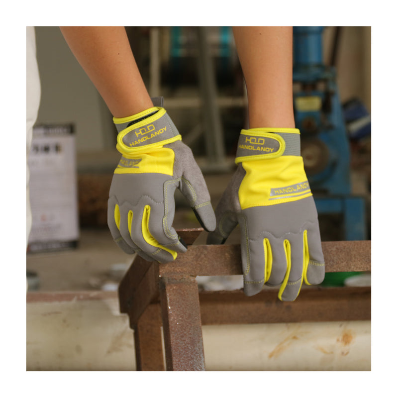 Handlandy Work Gloves Men & Women Bulk,Pack of 12 Pairs Flexible Breat