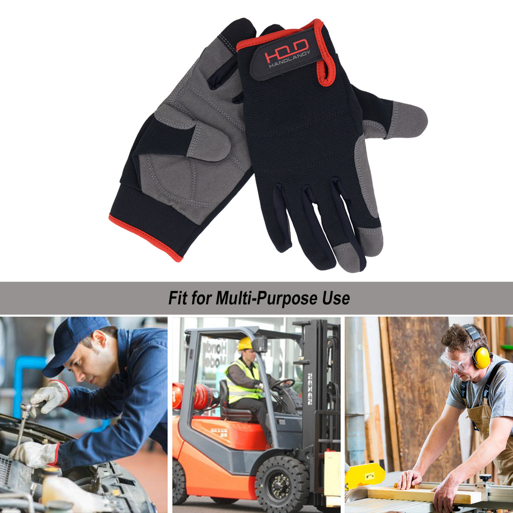 HANDLANDY Guantes de trabajo para mujer, flexibles y transpirables, gu –  Los tornillos