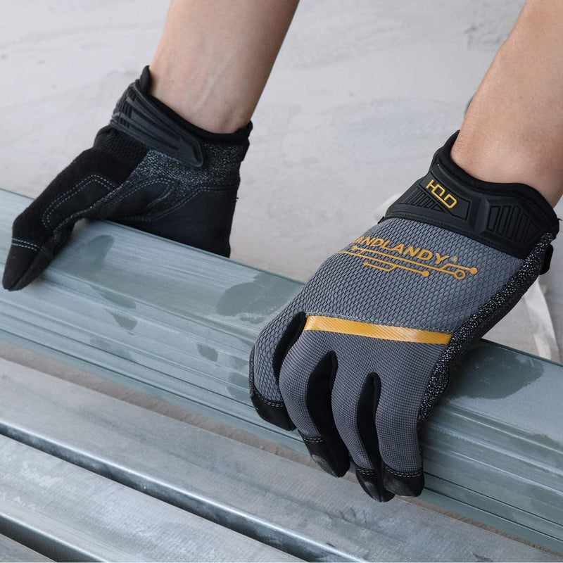 Work Gloves For Men PVC Safety Oil-proof Industrial Glove Abrasion resistant  Anti-Slip Construction Garden