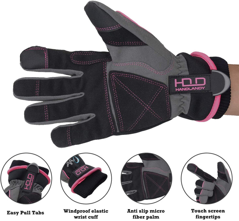 HPHST Waterproof Work Gloves for Men and Women, Winter Work Gloves