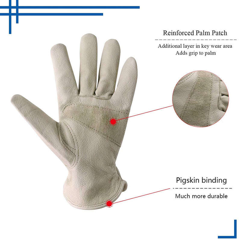 Handlandy Wholesale Unisex Driver Gloves Rigger Pigskin Garden Leather